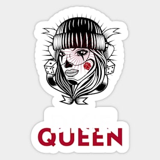 Dice Queen Sticker